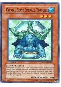 Image for Crystal Beast Emerald Tortoise (Force of the Breaker) (FOTB-EN003) - YuGiOh