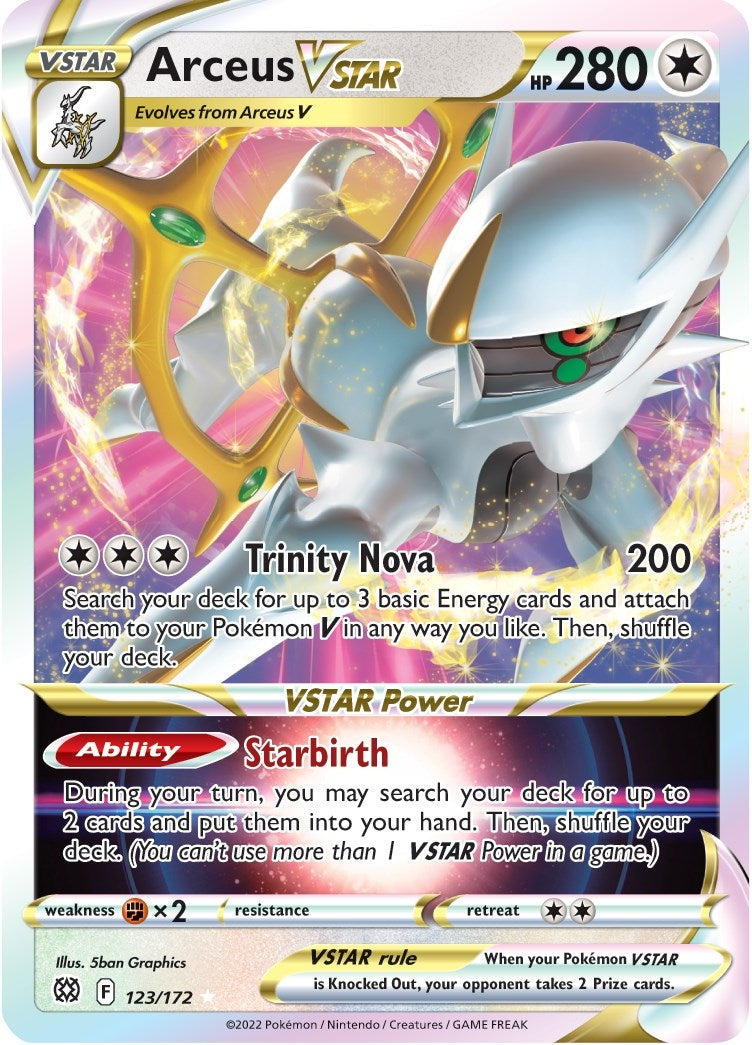 Image for Arceus VSTAR (SWSH09: Brilliant Stars) (123/172) - Pokemon