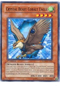 Image for Crystal Beast Cobalt Eagle (Force of the Breaker) (FOTB-EN006) - YuGiOh