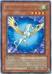 Image for Crystal Beast Sapphire Pegasus (Force of the Breaker) (FOTB-EN007) - YuGiOh