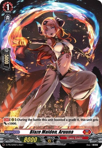 Image for Blaze Maiden, Aruuna (D Promo Cards) (D-PR/029EN) - Cardfight Vanguard