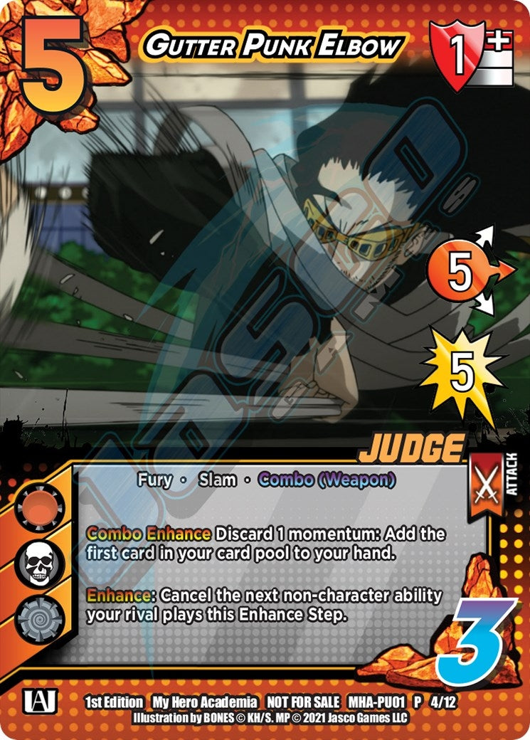 Image for Gutter Punk Elbow (Plus Ultra Pack 1 Judge) (UniVersus: My Hero Academia Promo Cards) (MHA-PU01 4/12) - UniVersus
