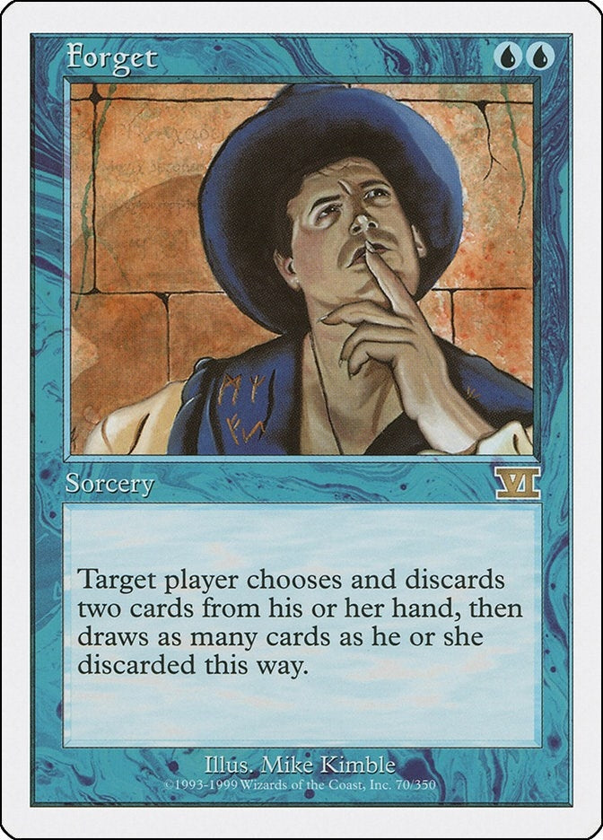 Image for Forget (Classic Sixth Edition) (70) - Magic: The Gathering