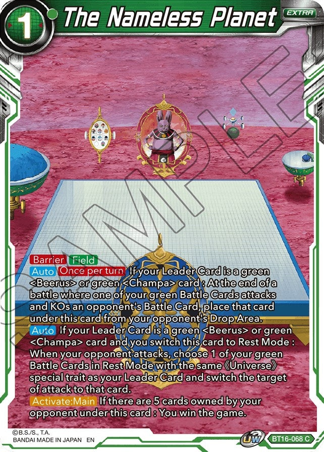 Image for The Nameless Planet (Realm of the Gods) (BT16-068) - Dragon Ball Super: Masters