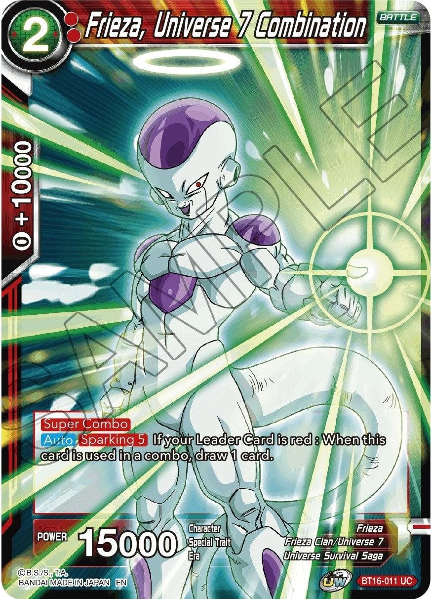 Image for Frieza, Universe 7 Combination (Realm of the Gods) (BT16-011) - Dragon Ball Super: Masters