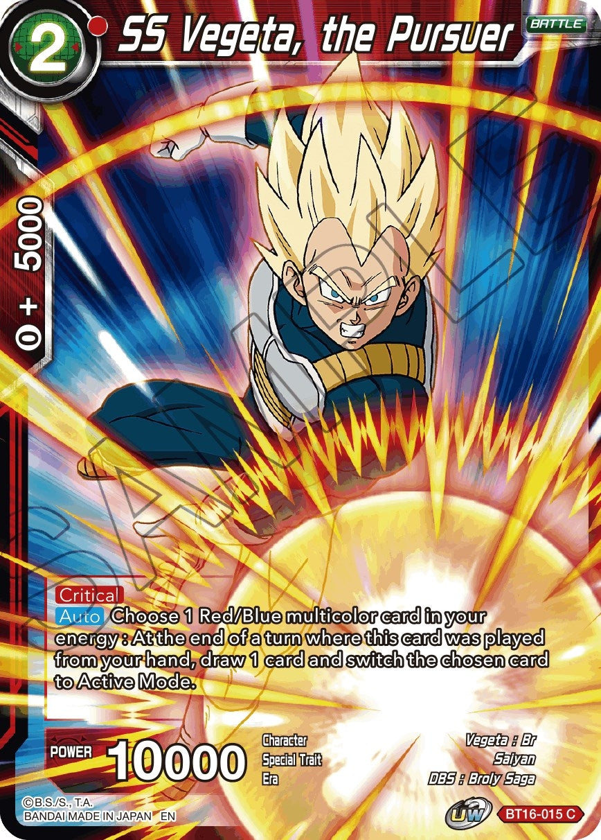 Image for SS Vegeta, the Pursuer (Realm of the Gods) (BT16-015) - Dragon Ball Super: Masters
