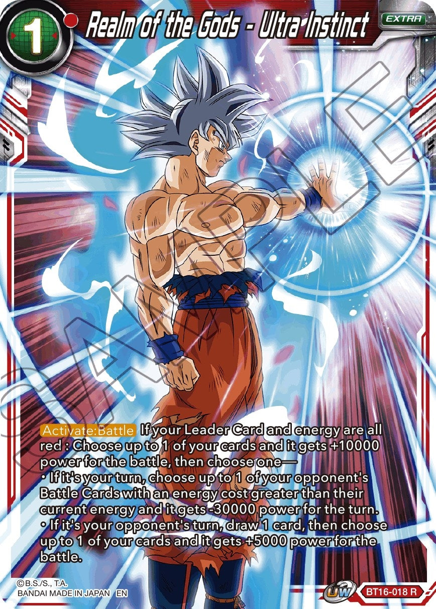 Image for Realm of the Gods - Ultra Instinct (Realm of the Gods) (BT16-018) - Dragon Ball Super: Masters