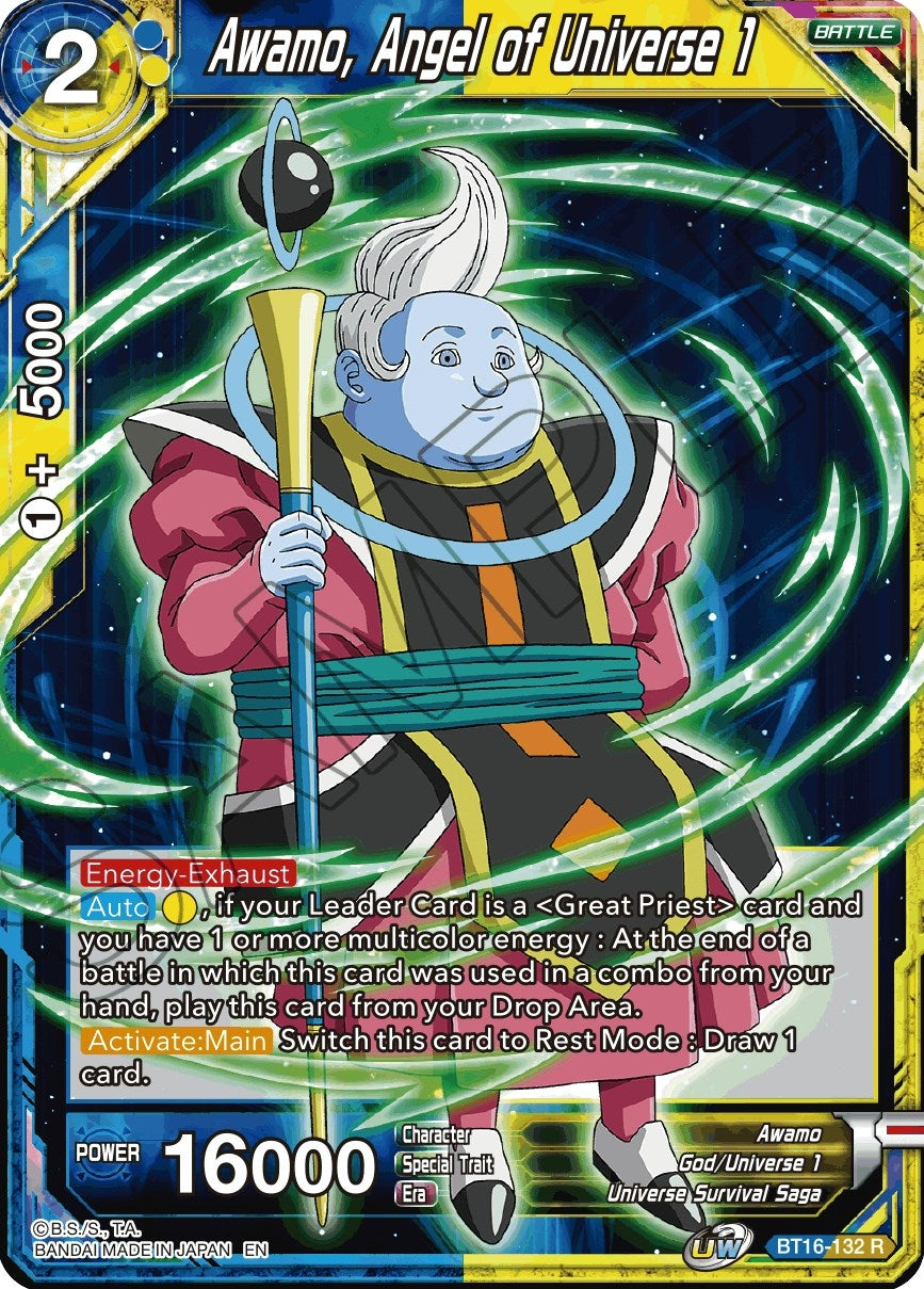 Image for Awamo, Angel of Universe 1 (Realm of the Gods) (BT16-132) - Dragon Ball Super: Masters