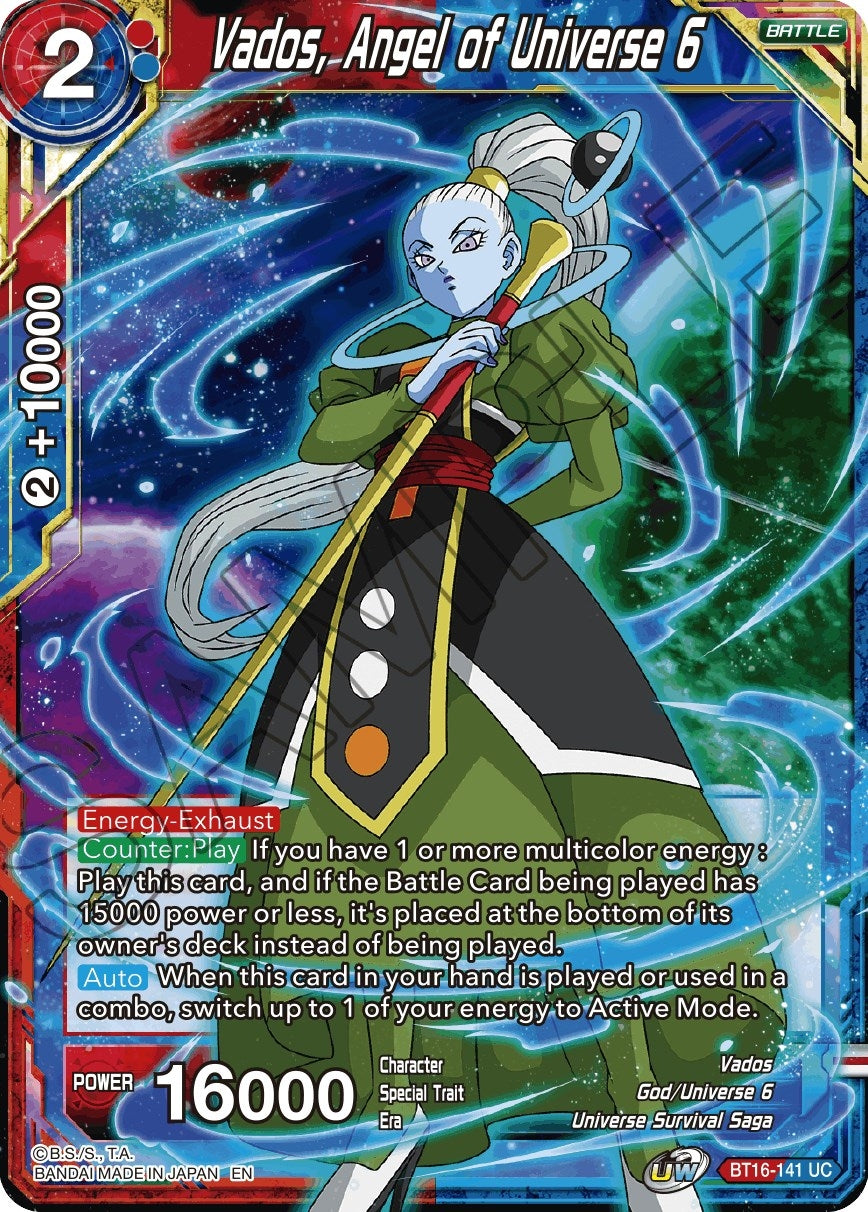 Image for Vados, Angel of Universe 6 (Realm of the Gods) (BT16-141) - Dragon Ball Super: Masters