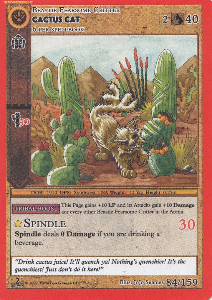 Image for Cactus Cat (Cryptid Nation: Second Edition) (84) - MetaZoo