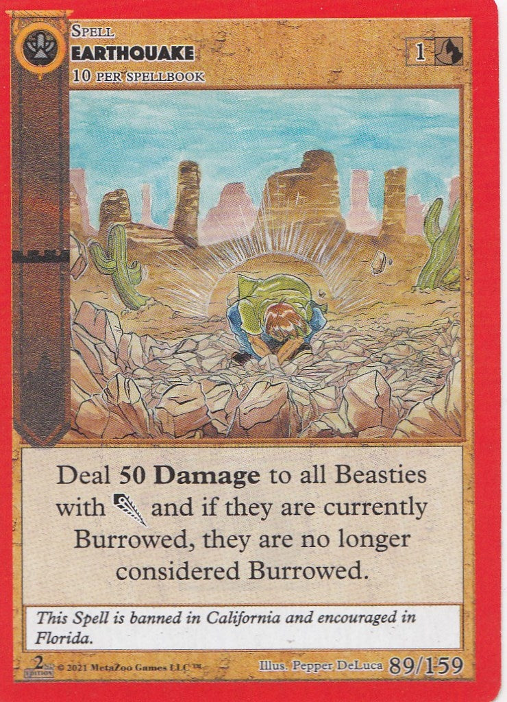Image for Earthquake (Cryptid Nation: Second Edition) (89) - MetaZoo