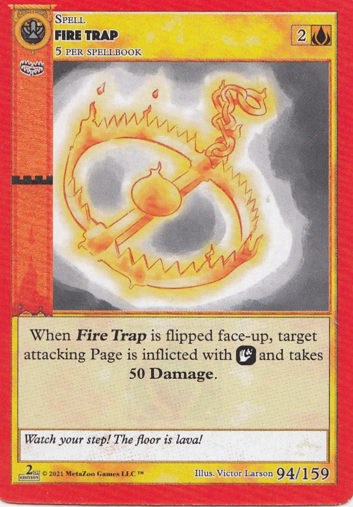 Image for Fire Trap (Cryptid Nation: Second Edition) (94) - MetaZoo