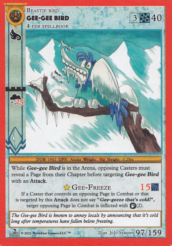 Image for Gee-Gee Bird (Cryptid Nation: Second Edition) (97) - MetaZoo