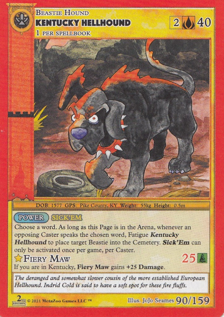 Image for Kentucky Hellhound (Cryptid Nation: Second Edition) (90) - MetaZoo