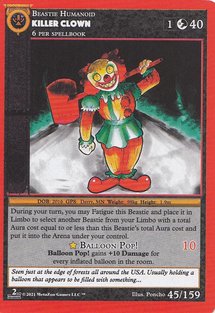 Image for Killer Clown (Cryptid Nation: Second Edition) (45) - MetaZoo