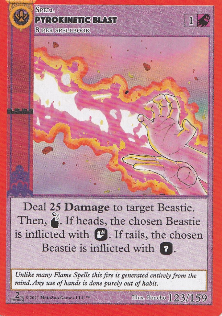 Image for Pyrokinetic Blast (Cryptid Nation: Second Edition) (123) - MetaZoo