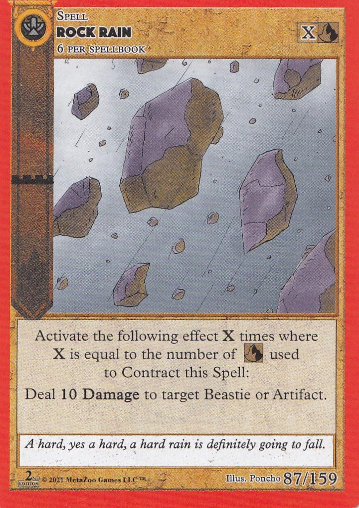 Image for Rock Rain (Cryptid Nation: Second Edition) (87) - MetaZoo