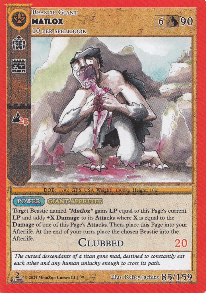Image for Matlox (Cryptid Nation: Second Edition) (85) - MetaZoo