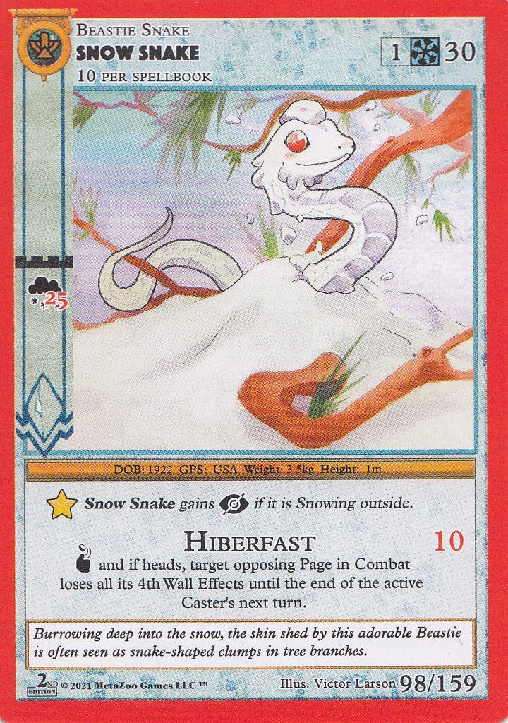 Image for Snow Snake (Cryptid Nation: Second Edition) (98) - MetaZoo