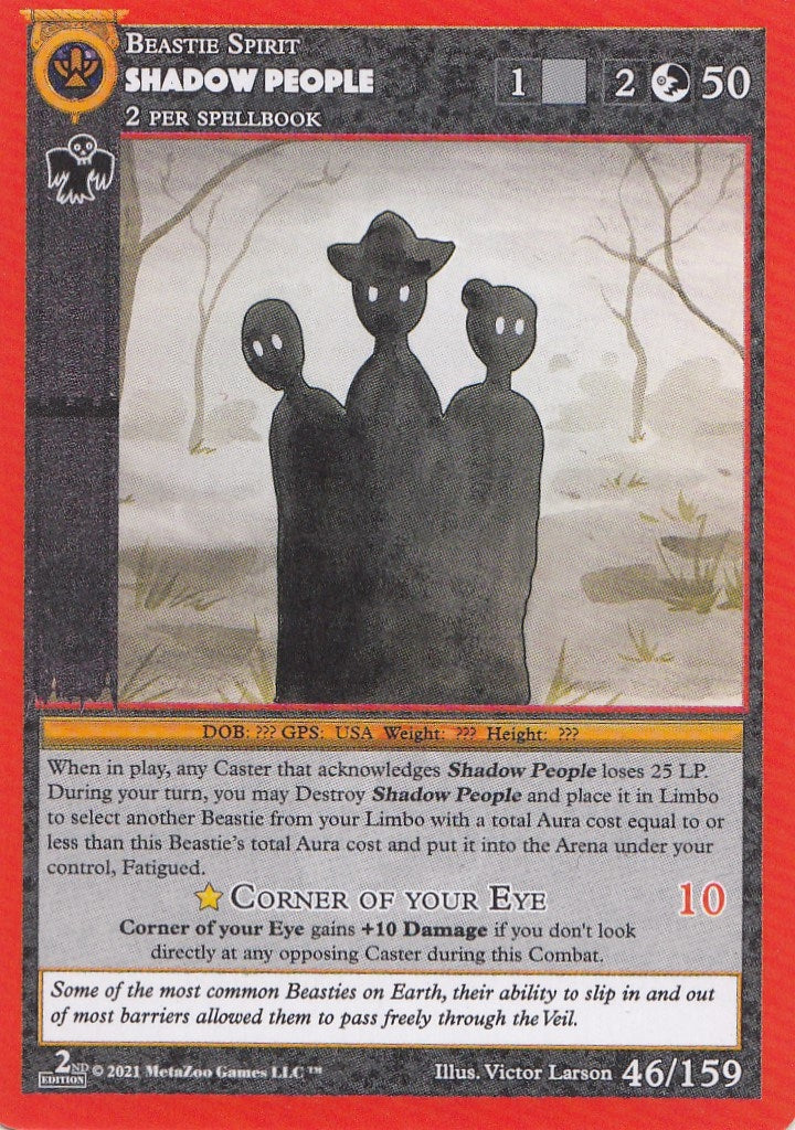 Image for Shadow People (Cryptid Nation: Second Edition) (46) - MetaZoo