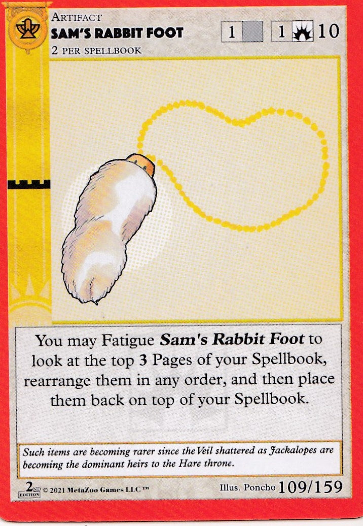 Image for Sam's Rabbit Foot (Cryptid Nation: Second Edition) (109) - MetaZoo
