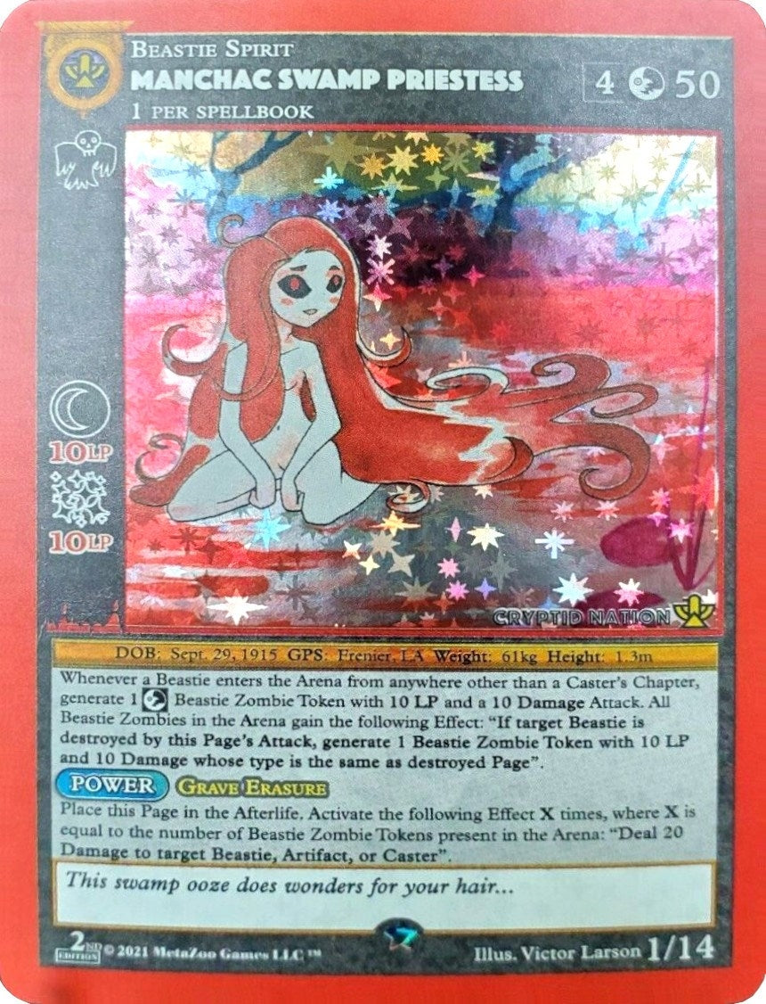 Image for Manchac Swamp Priestess (Cryptid Nation: Second Edition Release Event Deck) (1) - MetaZoo