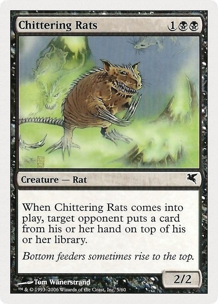 Image for Chittering Rats (5) (Magic Encyclopedia 2005 (Salvat/Hachette)) (5) - Magic: The Gathering