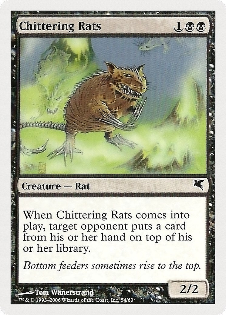 Image for Chittering Rats (54) (Magic Encyclopedia 2005 (Salvat/Hachette)) (54) - Magic: The Gathering