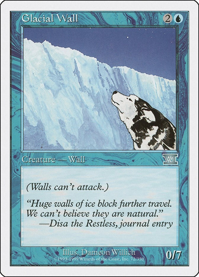 Image for Glacial Wall (Classic Sixth Edition) (72) - Magic: The Gathering