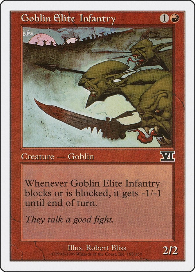 Image for Goblin Elite Infantry (Classic Sixth Edition) (183) - Magic: The Gathering
