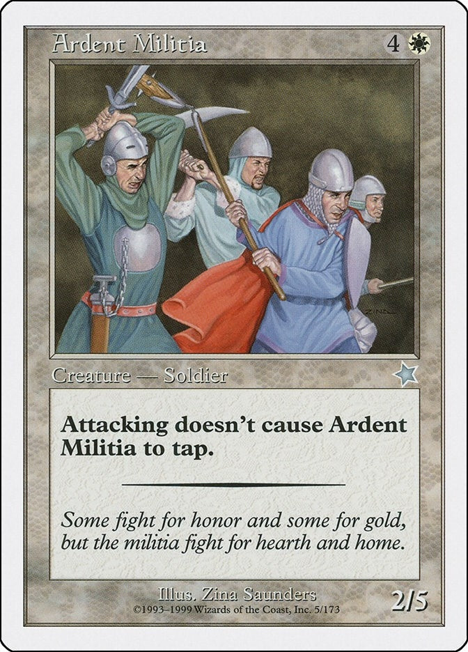 Image for Ardent Militia (Starter 1999) (5) - Magic: The Gathering