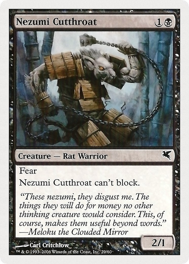 Image for Nezumi Cutthroat (29) (Magic Encyclopedia 2005 (Salvat/Hachette)) (29) - Magic: The Gathering