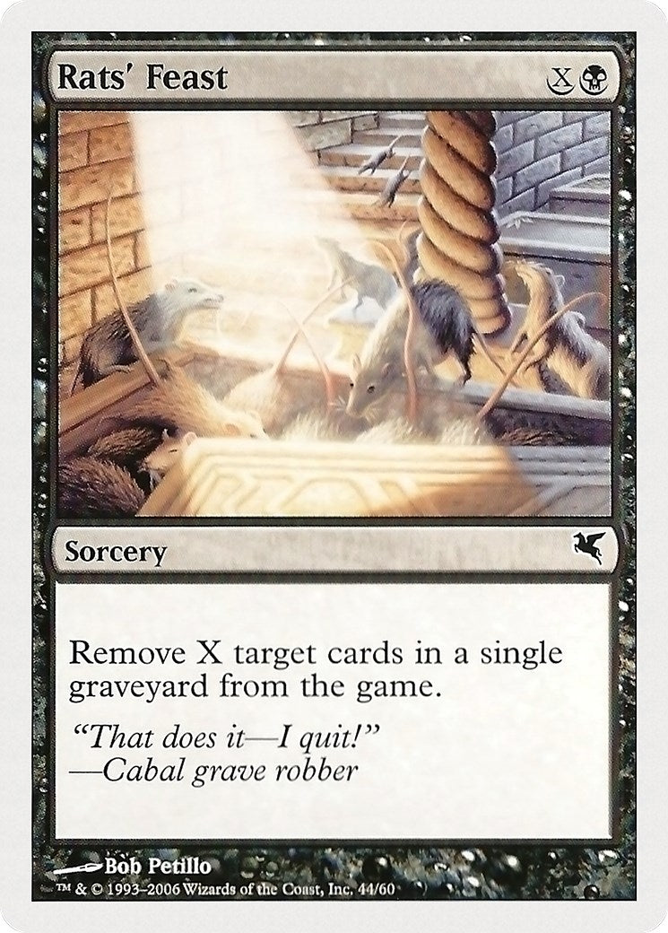 Image for Rats' Feast (44) (Magic Encyclopedia 2005 (Salvat/Hachette)) (44) - Magic: The Gathering