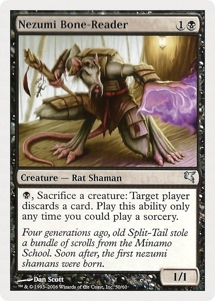 Image for Nezumi Bone-Reader (Magic Encyclopedia 2005 (Salvat/Hachette)) (50) - Magic: The Gathering