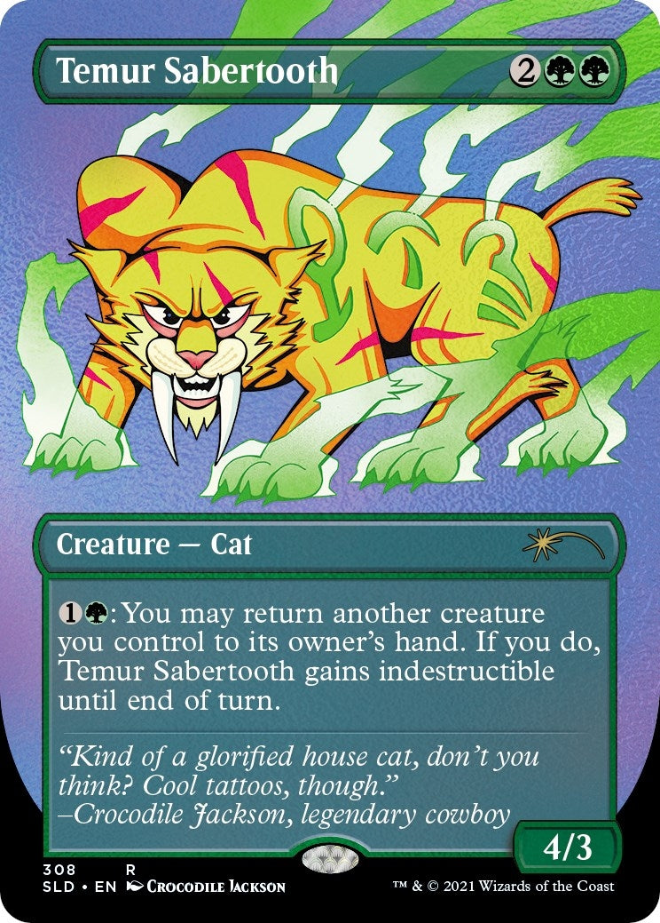 Image for Temur Sabertooth (Foil Etched) (Secret Lair Drop Series) (308) - Magic: The Gathering