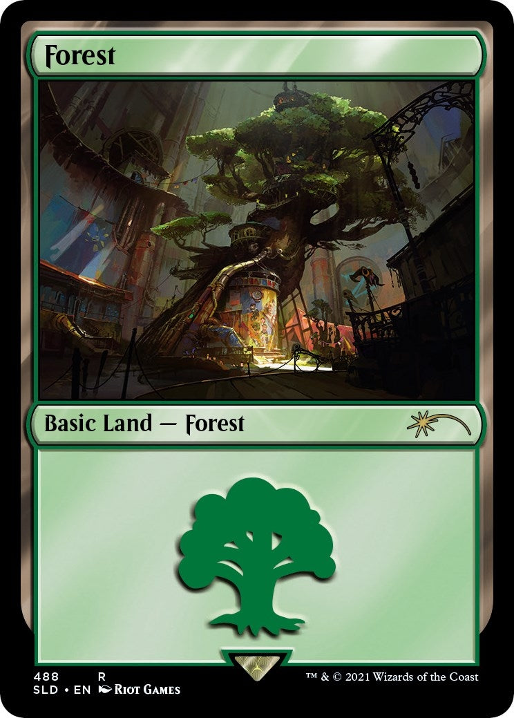 Image for Forest (Secret Lair x Arcane: Lands) (Secret Lair Drop Series) (488) - Magic: The Gathering