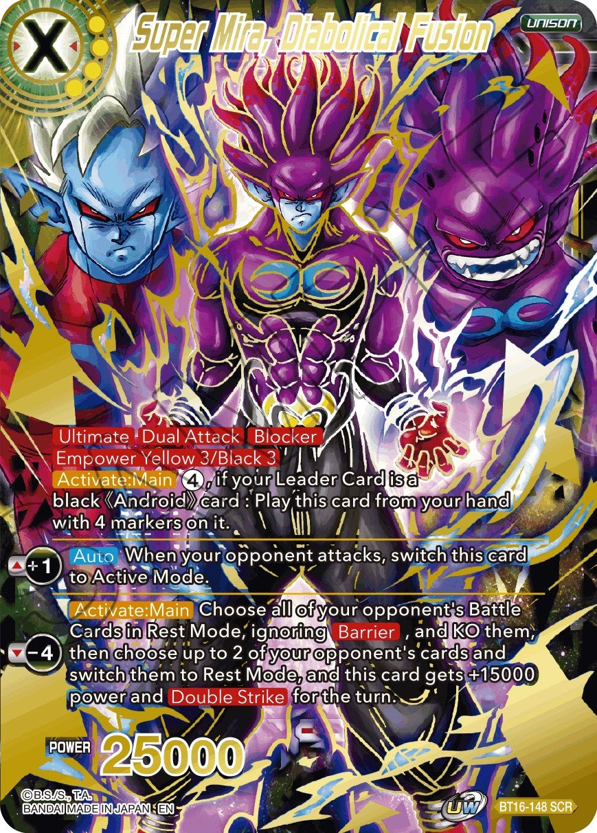 Image for Super Mira, Diabolical Fusion (Realm of the Gods) (BT16-148) - Dragon Ball Super: Masters