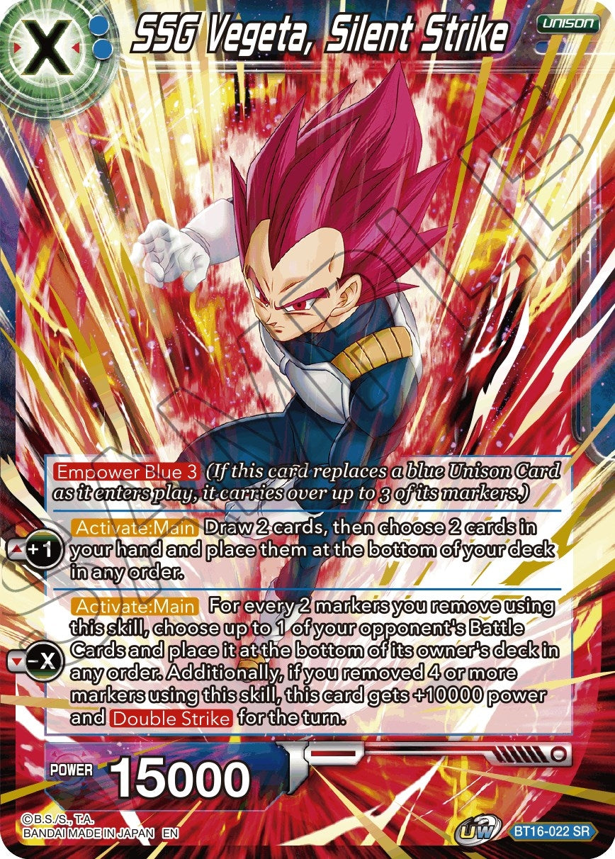 Image for SSG Vegeta, Silent Strike (Realm of the Gods) (BT16-022) - Dragon Ball Super: Masters