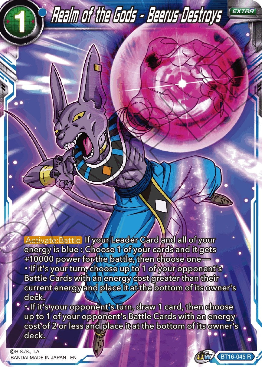 Image for Realm of the Gods - Beerus Destroys (Realm of the Gods) (BT16-045) - Dragon Ball Super: Masters