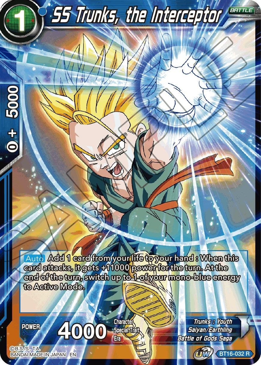 Image for SS Trunks, the Interceptor (Realm of the Gods) (BT16-032) - Dragon Ball Super: Masters