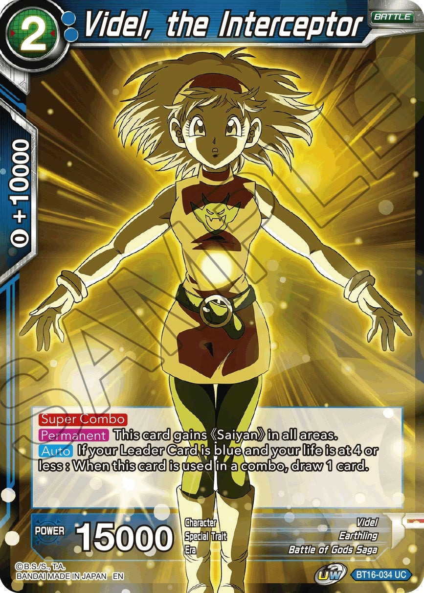 Image for Videl, the Interceptor (Realm of the Gods) (BT16-034) - Dragon Ball Super: Masters