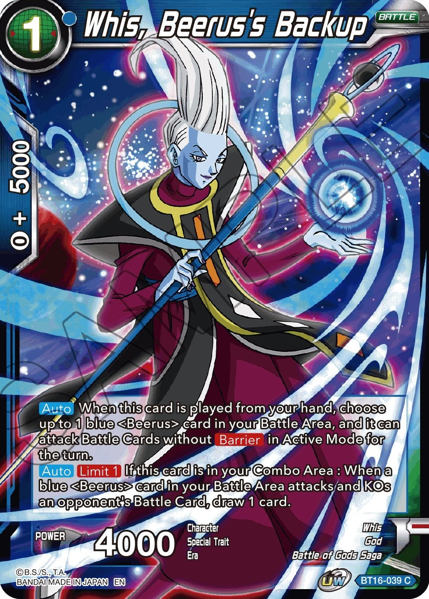 Image for Whis, Beerus's Backup (Realm of the Gods) (BT16-039) - Dragon Ball Super: Masters