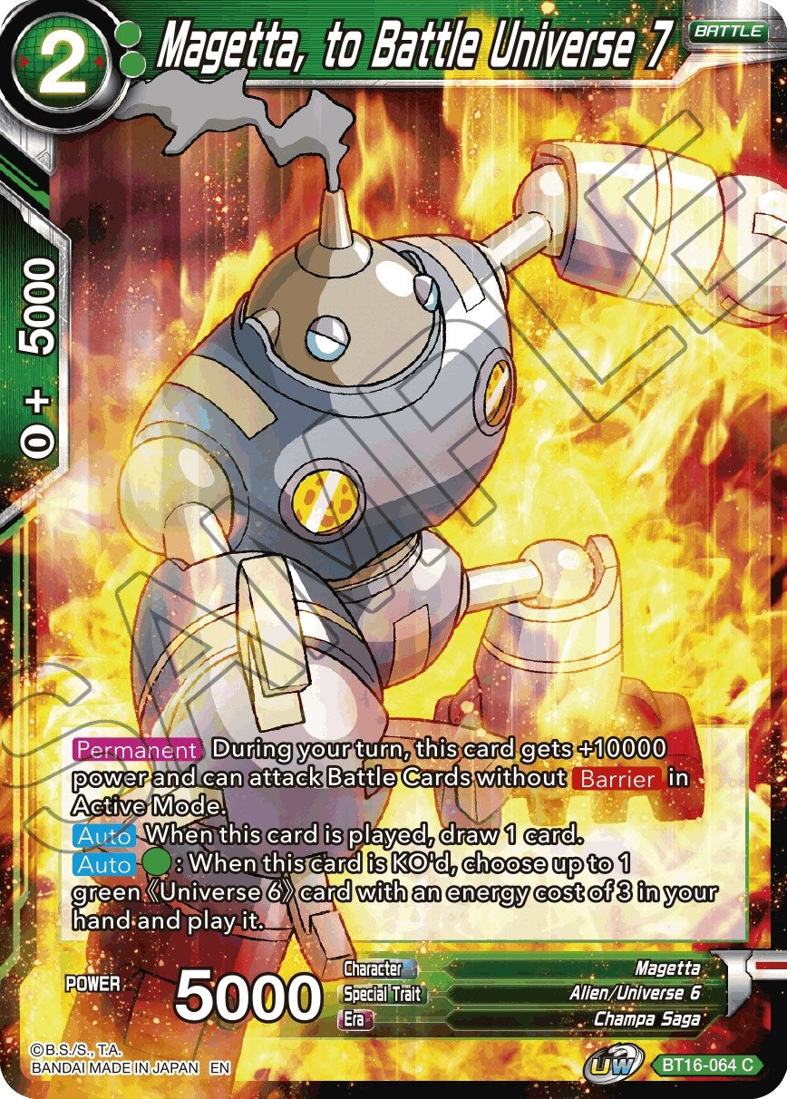 Image for Magetta, to Battle Universe 7 (Realm of the Gods) (BT16-064) - Dragon Ball Super: Masters
