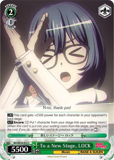 Image for To a New Stage, LOCK (Parallel Foil) (Morfonica x RAISE A SUILEN) (BD/WE34-E23 C) - Weiss Schwarz