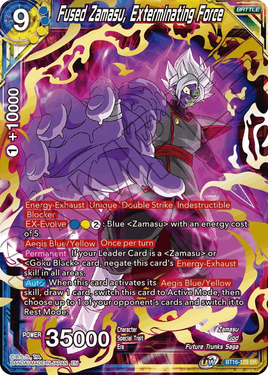 Image for Fused Zamasu, Exterminating Force (Realm of the Gods) (BT16-129) - Dragon Ball Super: Masters