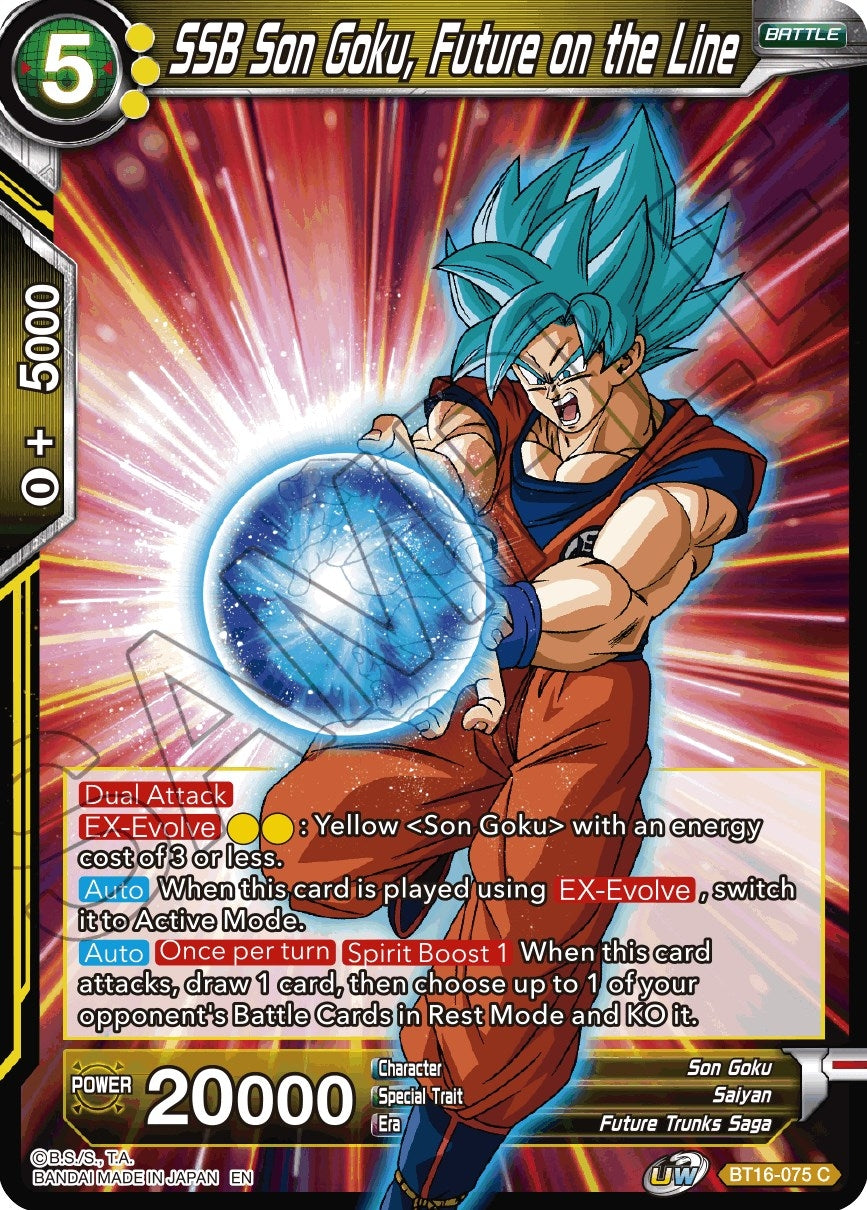 Image for SSB Son Goku, Future on the Line (Realm of the Gods) (BT16-075) - Dragon Ball Super: Masters