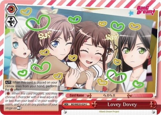Image for Lovey Dovey (Parallel Foil) (Poppin’Party x Roselia) (BD/WE35-E24 C) - Weiss Schwarz