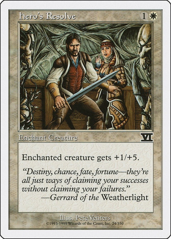 Image for Hero's Resolve (Classic Sixth Edition) (24) - Magic: The Gathering