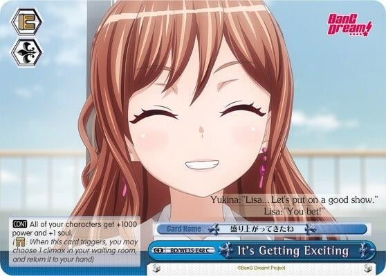 Image for It's Getting Exciting (Parallel Foil) (Poppin’Party x Roselia) (BD/WE35-E48 C) - Weiss Schwarz