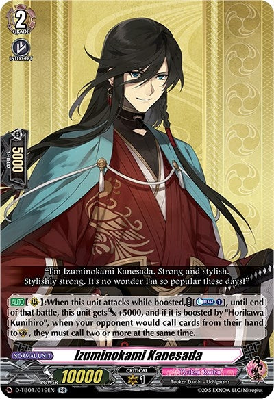 Image for Izuminokami Kanesada (D-TB01: Touken Ranbu -ONLINE- 2021) (D-TB01/019EN) - Cardfight Vanguard